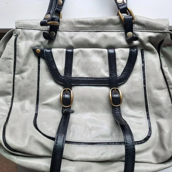 Olivia Harris Bags Olivia Harris Gray And Black Shoulder Bag